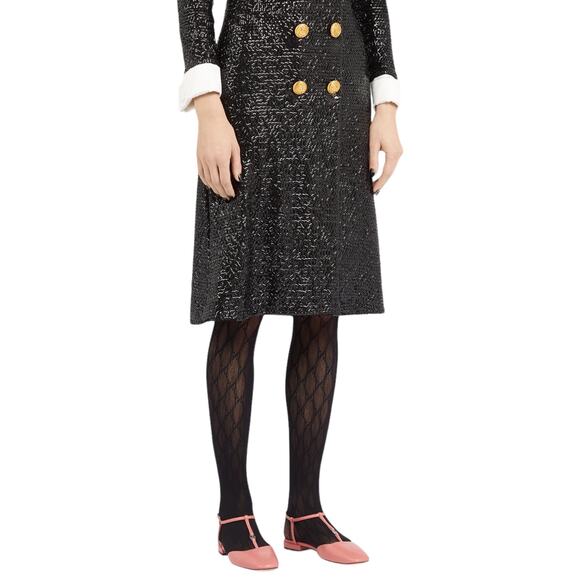 Gucci Double GG T Strap Patent Leather Ballet Flat Pink Size 39.5 - Picture 15 of 15